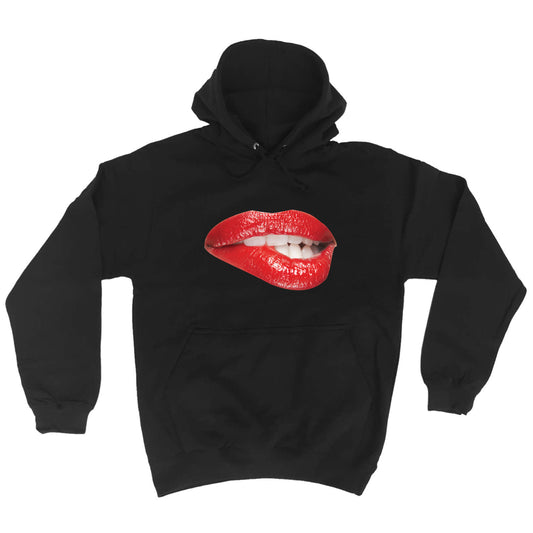 Biting Red Lips - Funny Hoodies Hoodie