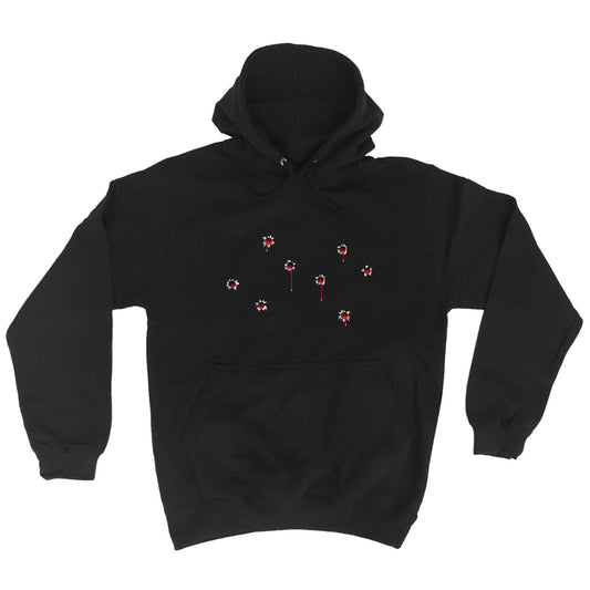 Bullet Holes Red - Funny Hoodies Hoodie