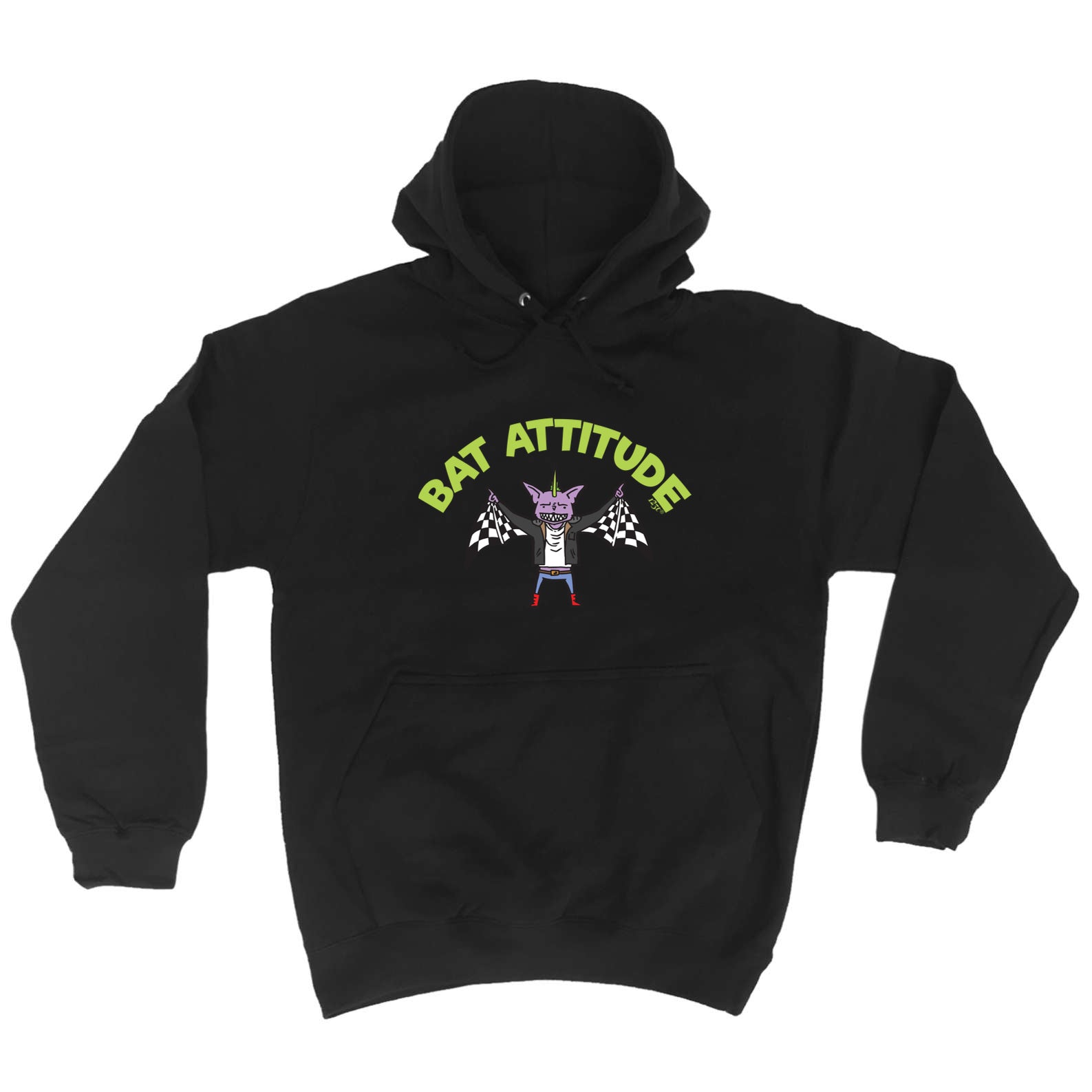 Bat Attitude - Funny Hoodies Hoodie