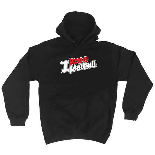 Love Football Stencil - Funny Hoodies Hoodie