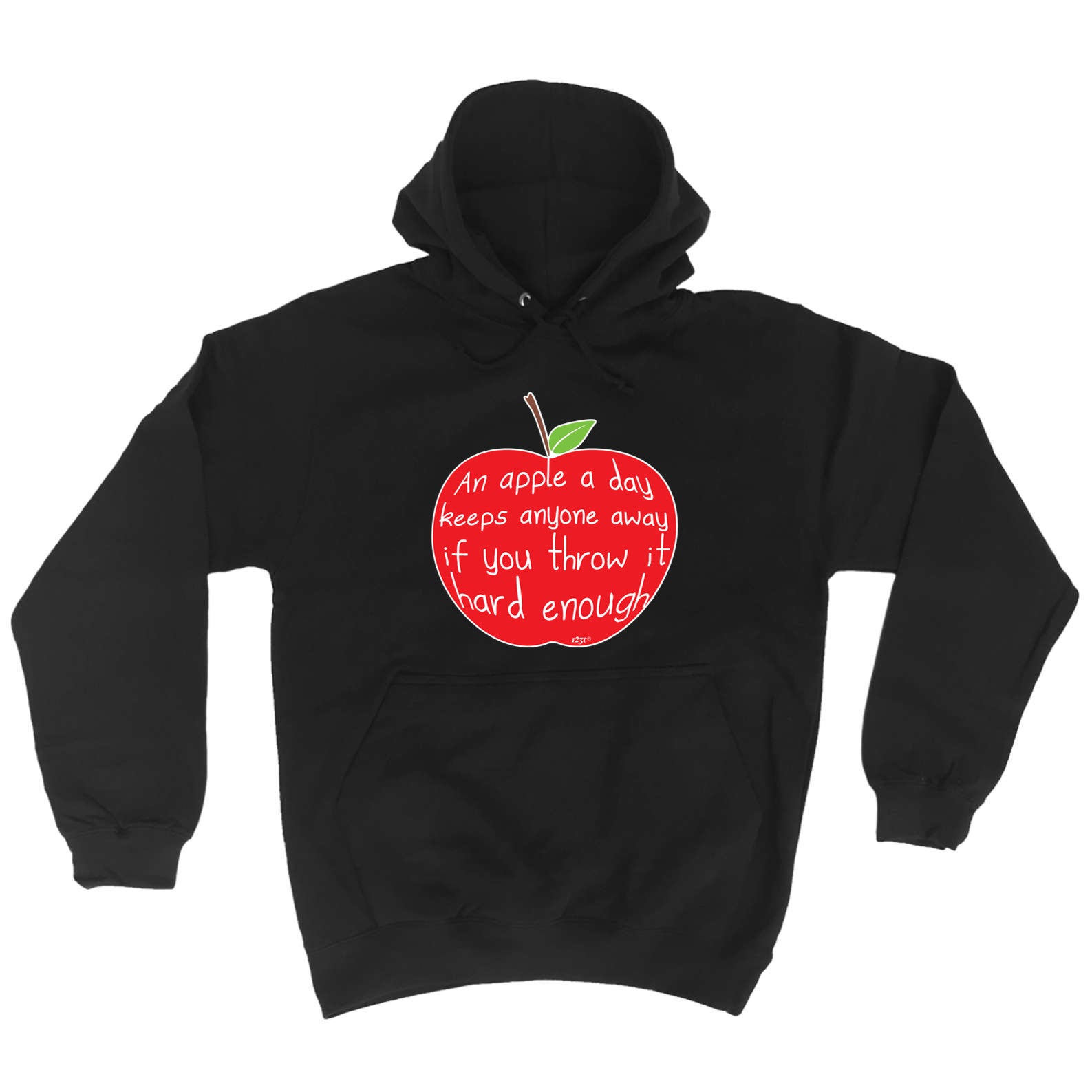 An Apple A Day Keeps Anyone Away - Funny Hoodies Hoodie