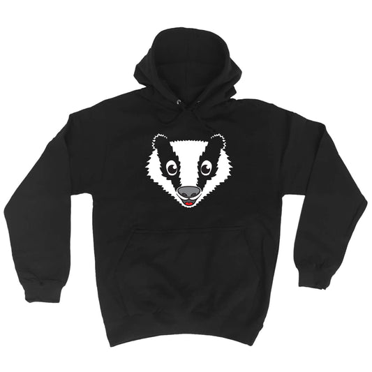Badger Animal Face Ani Mates - Funny Hoodies Hoodie