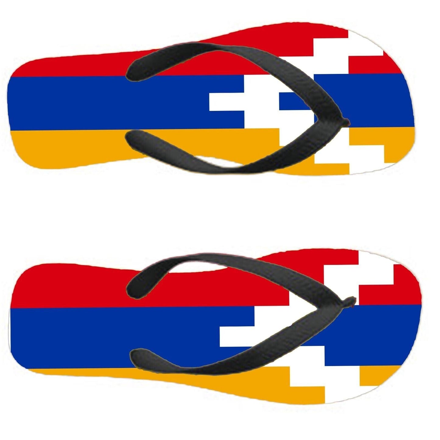 Artsakh Flip Flops Thongs Country Flag Nationality Supporter Flags Sandals