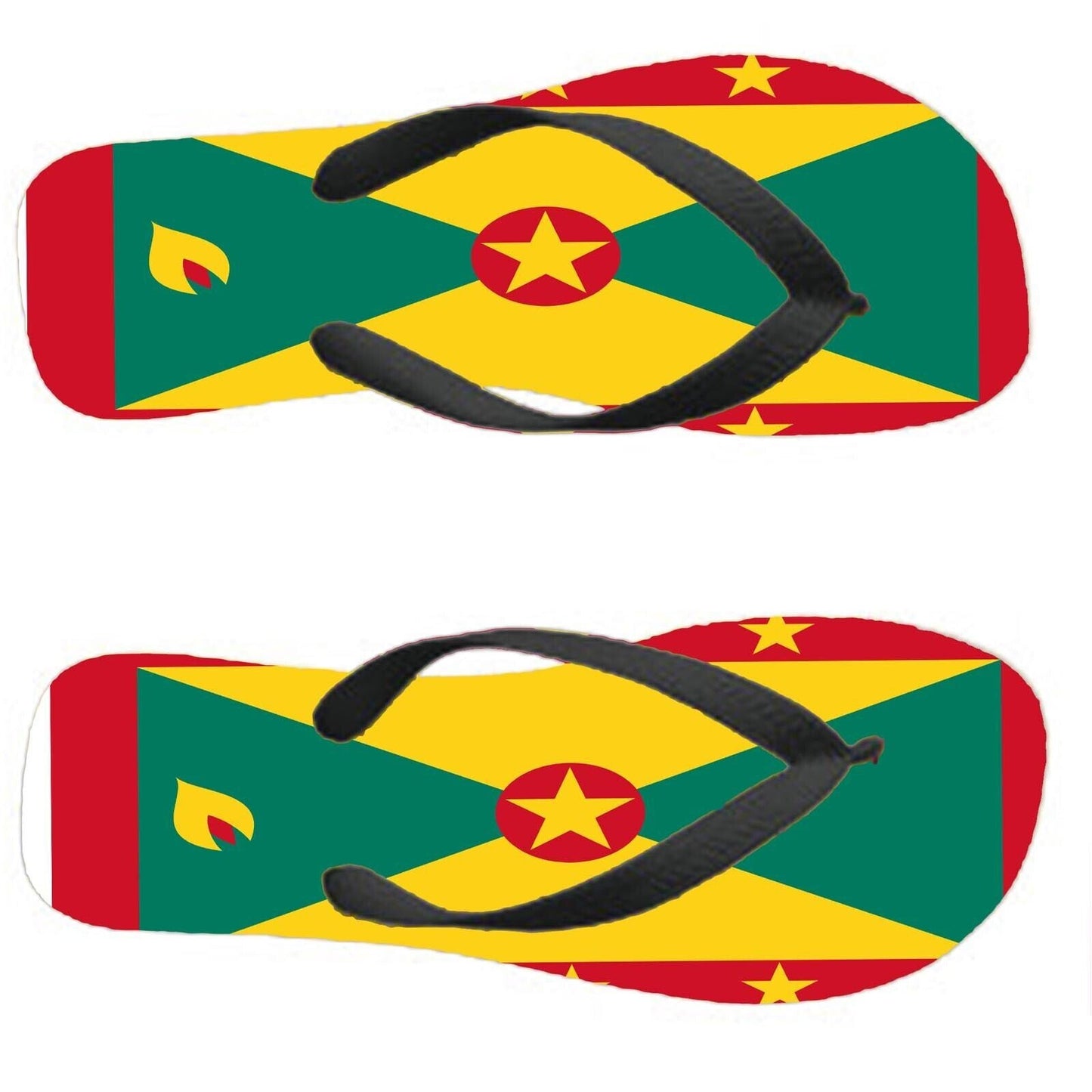 Grenada Flip Flops Thongs Country Flag Nationality Supporter Flags Sandals