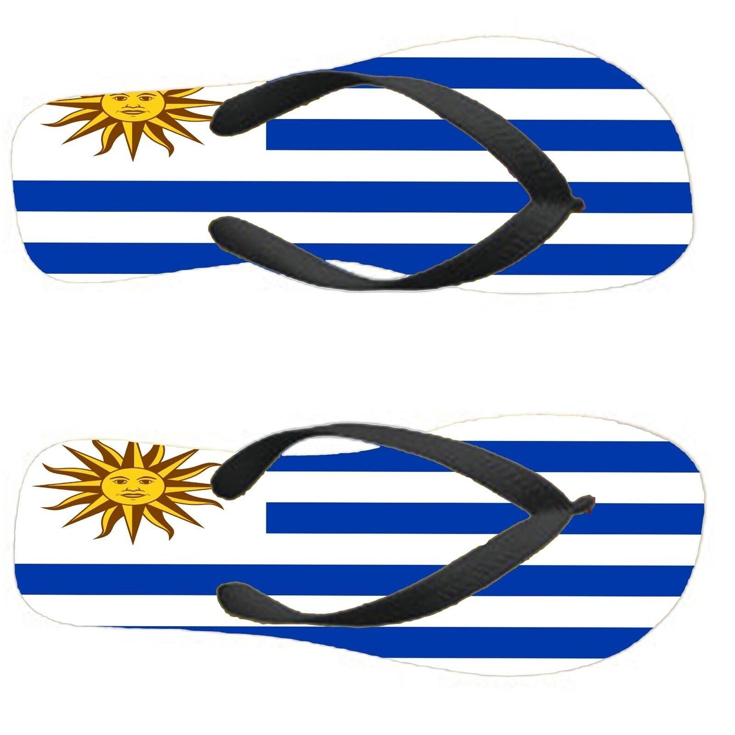 Uruguay Flip Flops Thongs Country Flag Nationality Supporter Flags Sandals