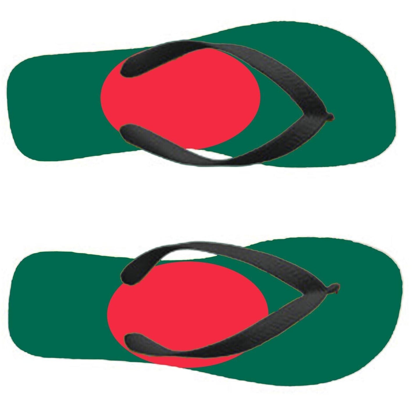 Bangladesh Flip Flops Thongs Country Flag Nationality Supporter Flags Sandals