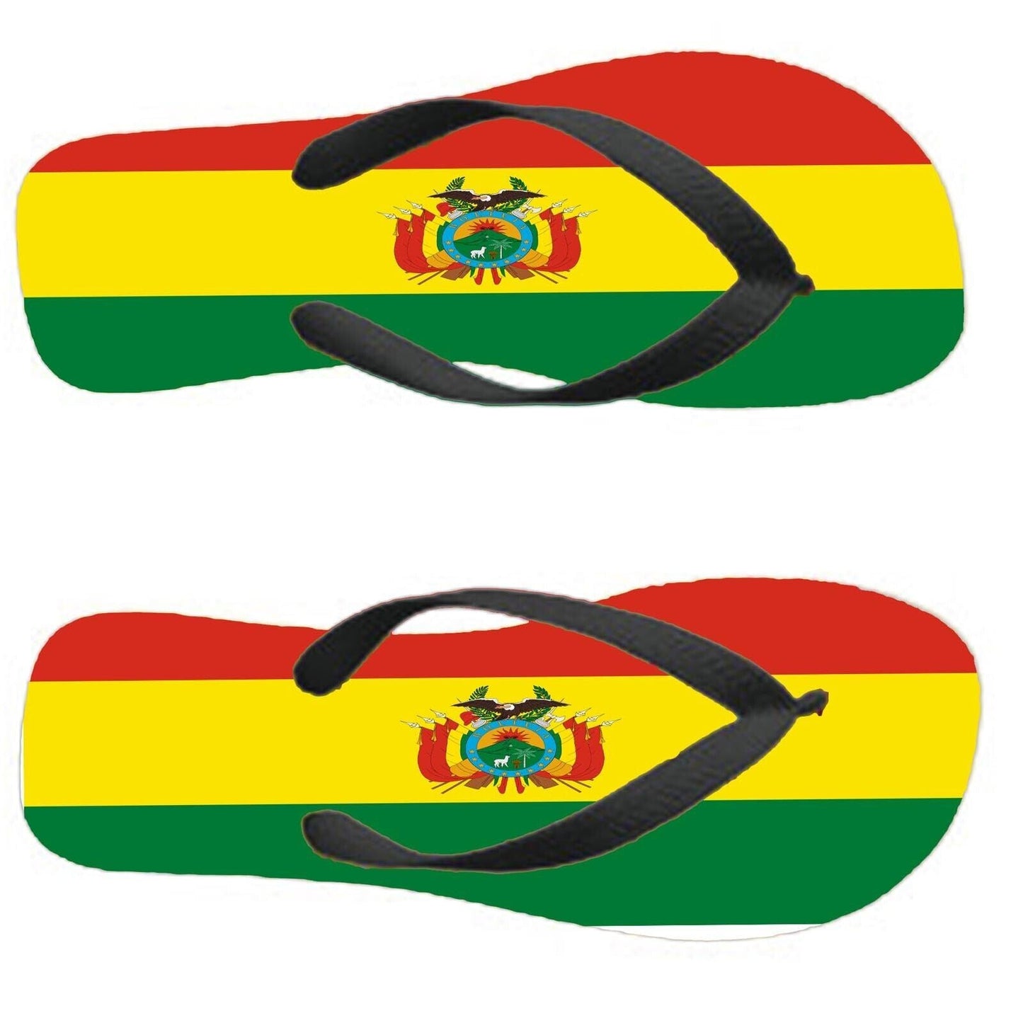 Bolivia (state) Flip Flops Thongs Country Flag Nationality Flags Sandals