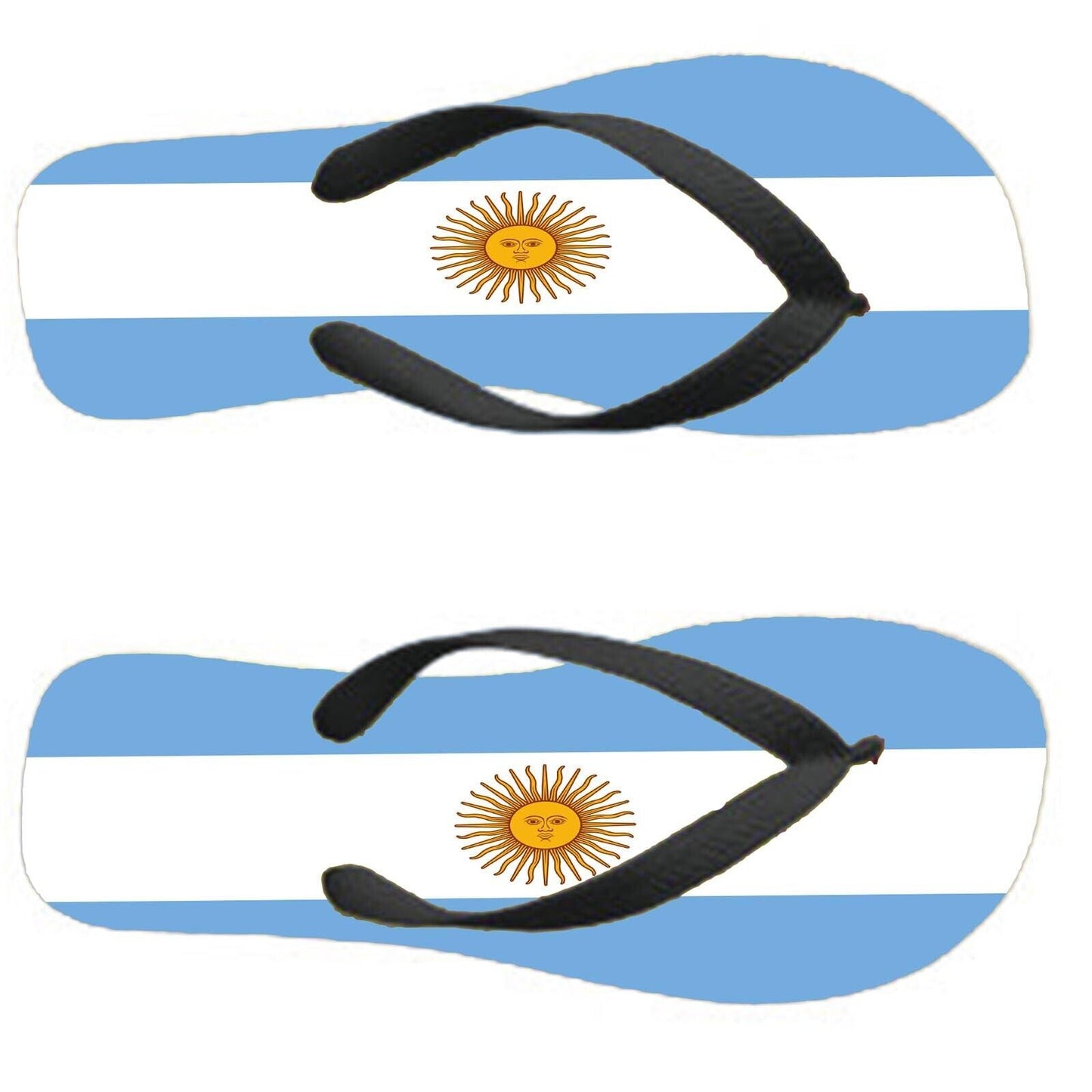 Argentina Flip Flops Thongs Country Flag Nationality Supporter Flags Sandals