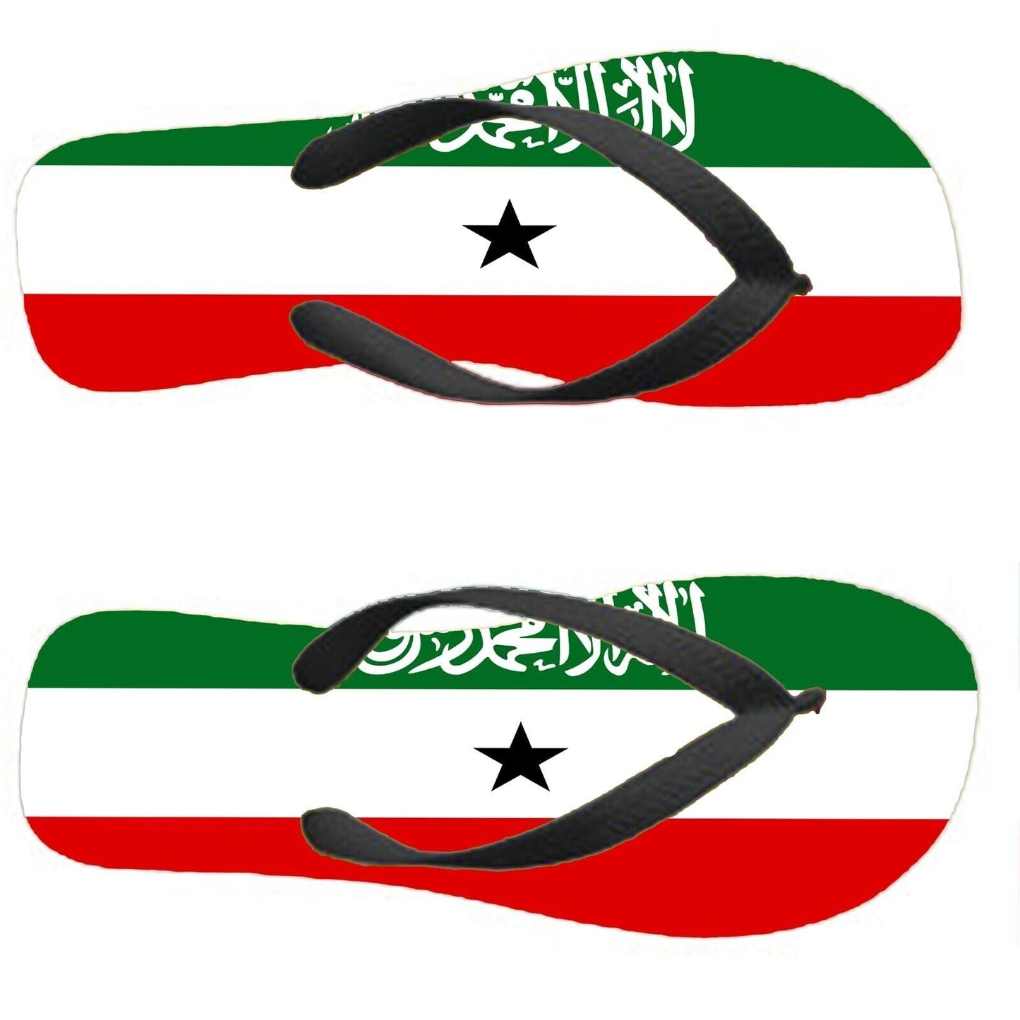 Somaliland Flip Flops Thongs Country Flag Nationality Supporter Flags Sandals