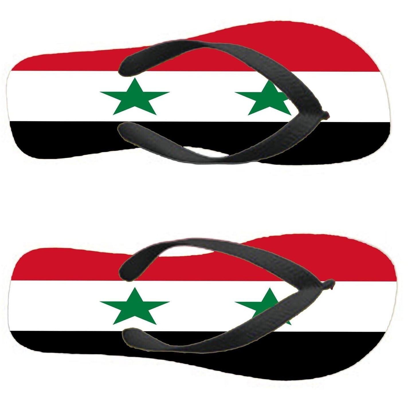 Syria Flip Flops Thongs Country Flag Nationality Supporter Flags Sandals