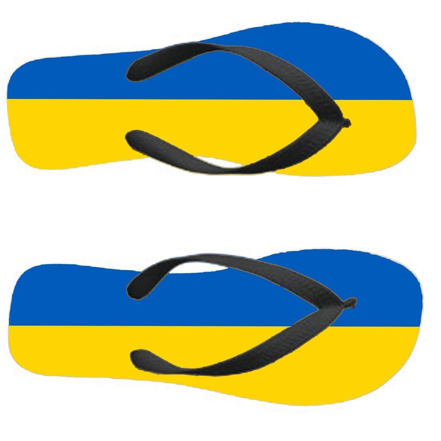 Ukraine Flip Flops Thongs Country Flag Nationality Supporter Flags Sandals