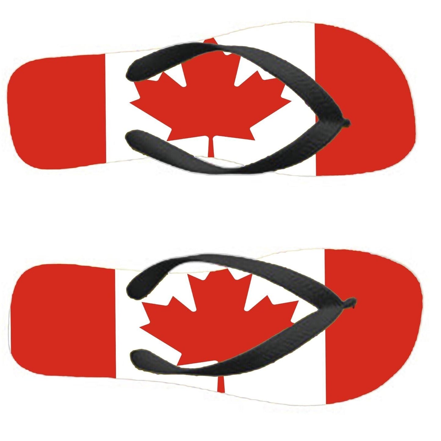 Canada Flip Flops Thongs Country Flag Nationality Supporter Flags Sandals