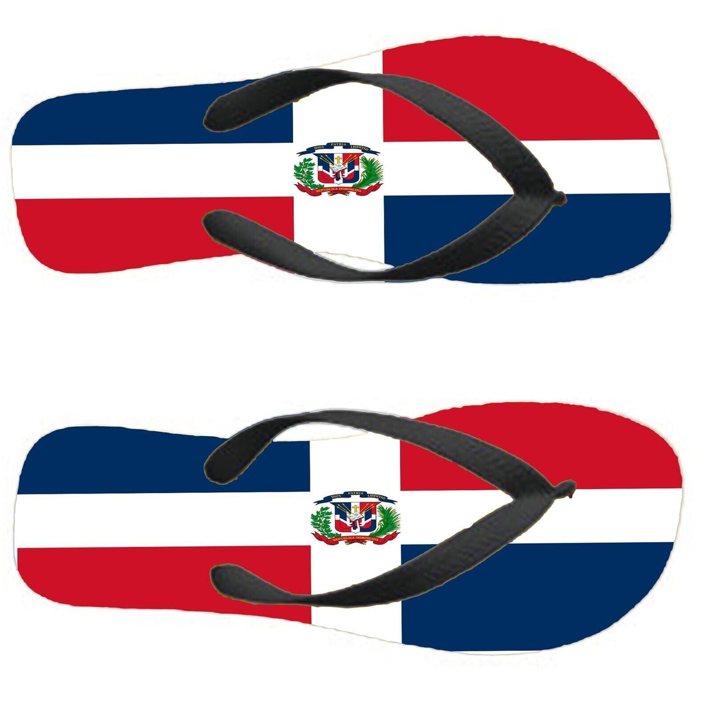 Dominican Republic Flip Flops Thongs Country Flag Nationality Flags Sandals