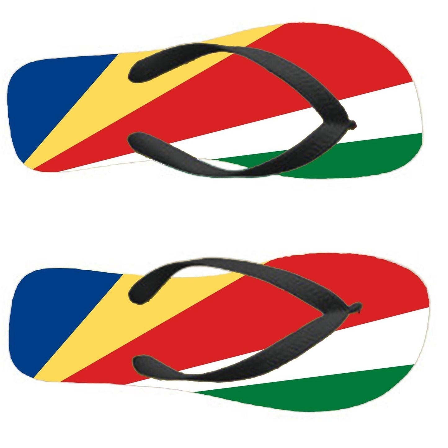 Seychelles Flip Flops Thongs Country Flag Nationality Supporter Flags Sandals