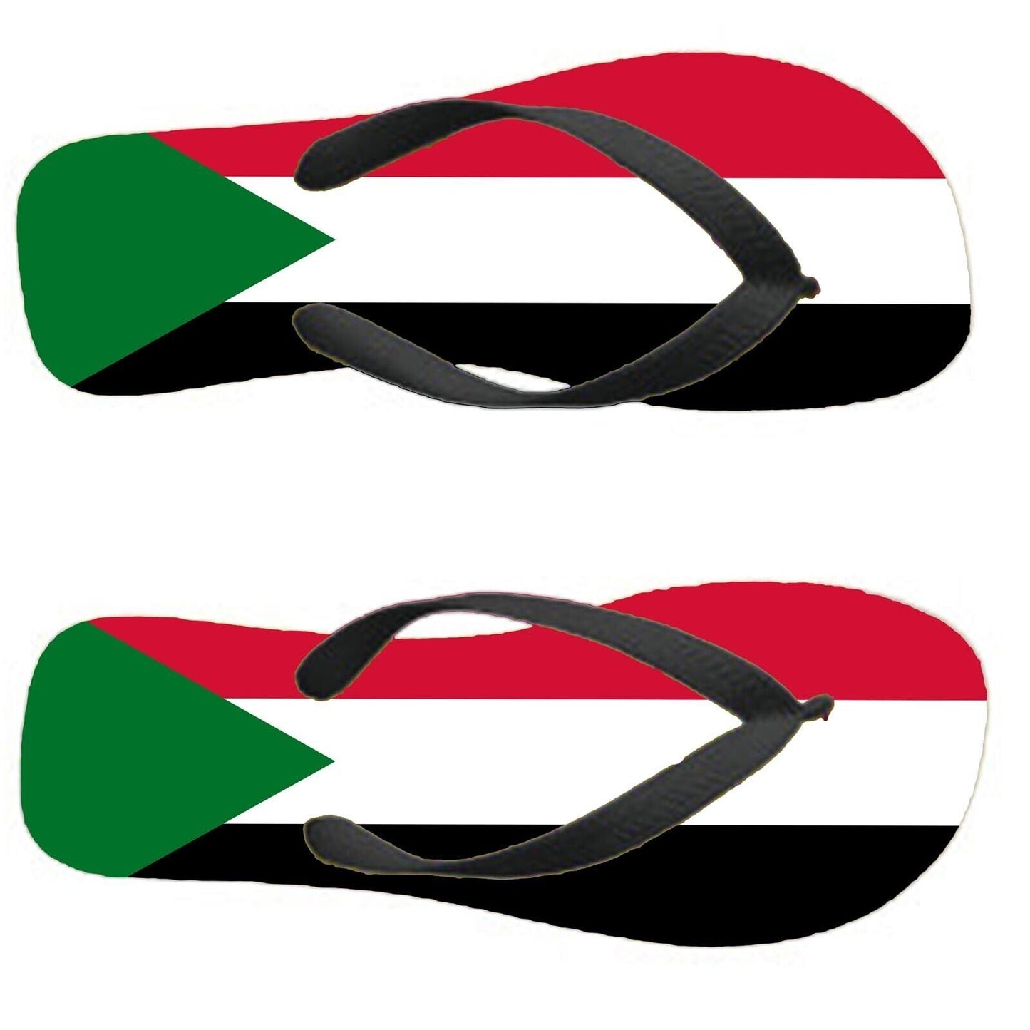 Sudan Flip Flops Thongs Country Flag Nationality Supporter Flags Sandals