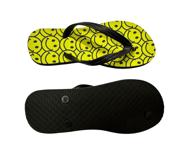 Smiley face Flip Retro Flops Funny Novelty Summer Shoes Footwear Thong Sandals