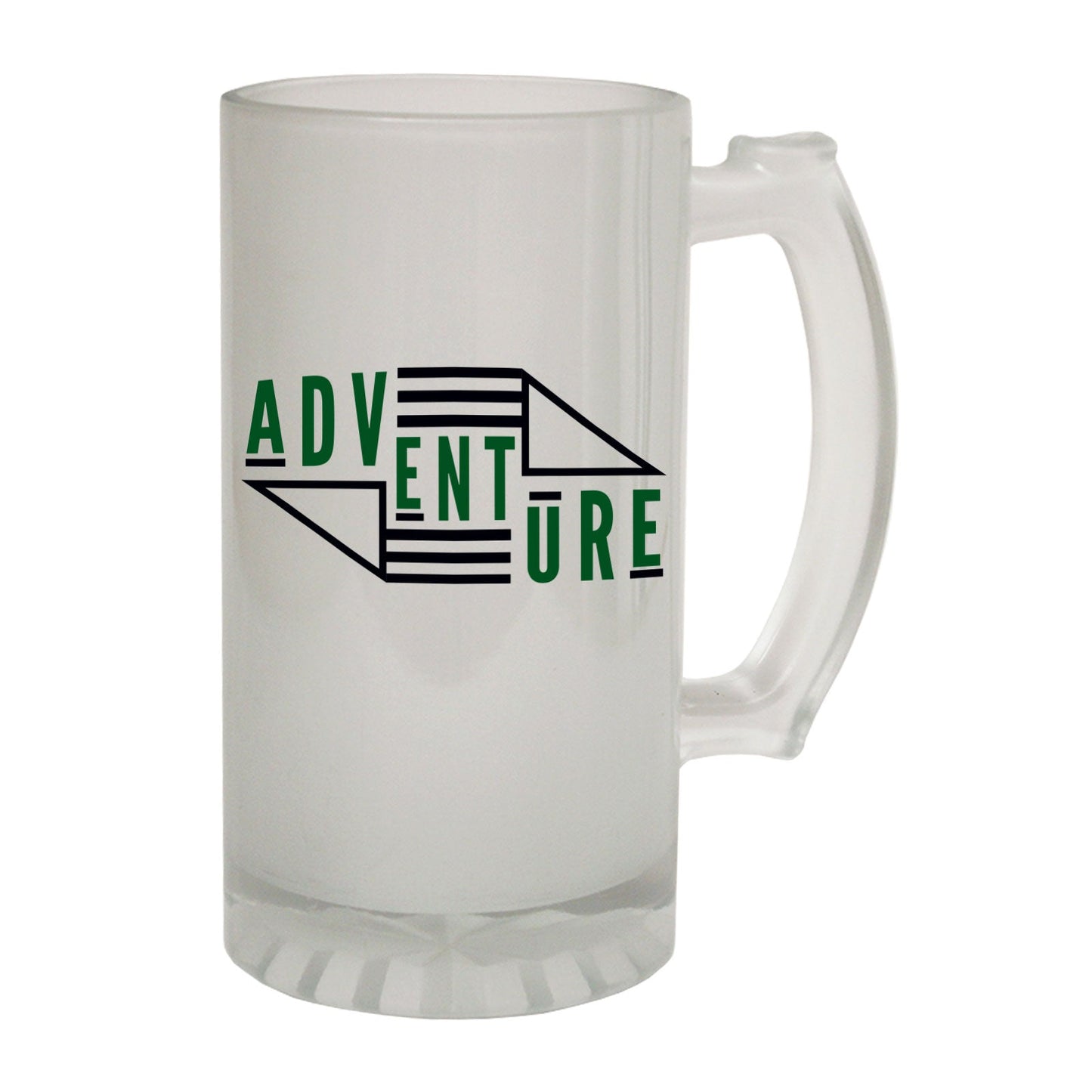 Adventure Camping Fun - Novelty Funny Frosted Stein - Gift Boxed