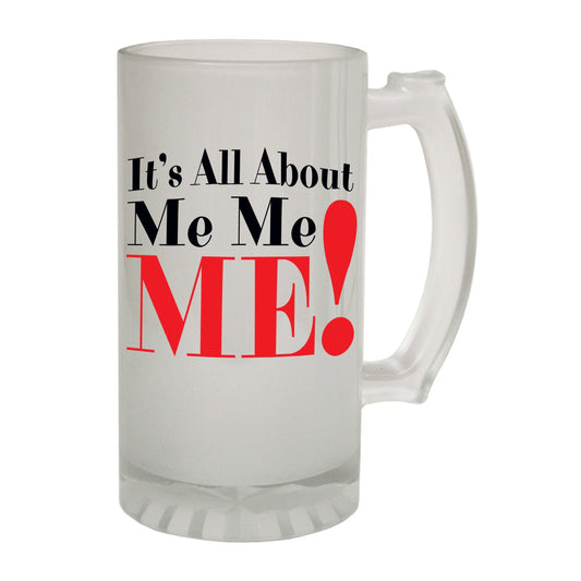 All About Me Joke - Novelty Funny Frosted Stein - Gift Boxed