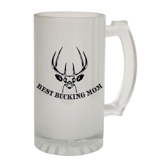 Best Bucking Mom Family - Novelty Funny Frosted Stein - Gift Boxed