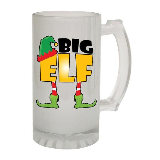 Big Elf Family - Novelty Funny Frosted Stein - Gift Boxed