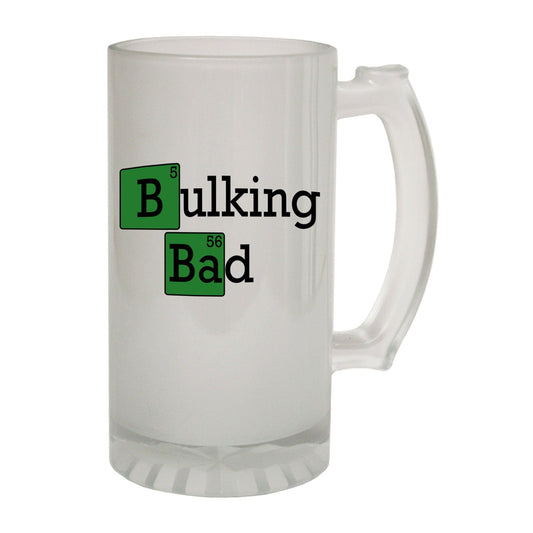 Bulking Bad Geek - Novelty Funny Frosted Stein - Gift Boxed