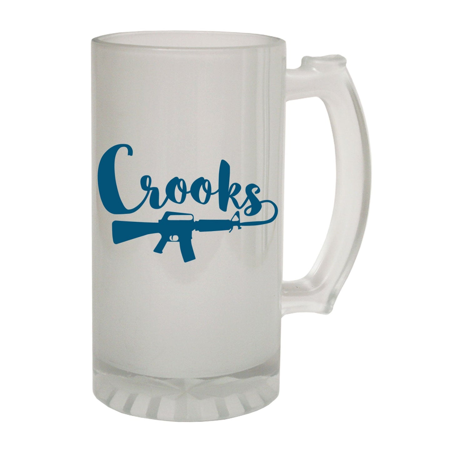 Crooks Cool - Novelty Funny Frosted Stein - Gift Boxed