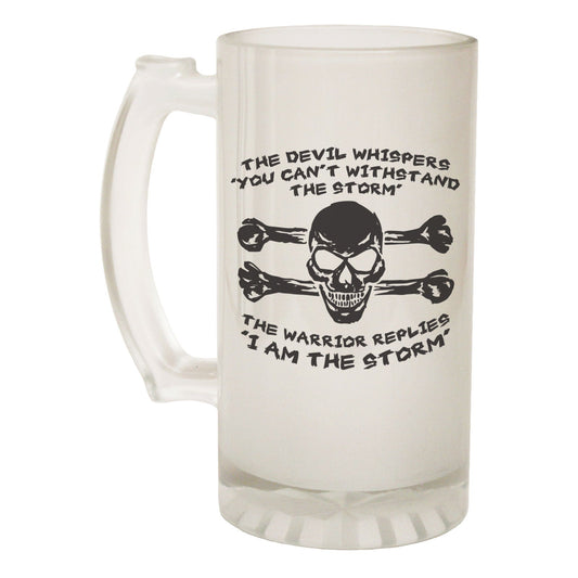 Devil Whispers Sailing Quote - Novelty Funny Frosted Stein - Gift Boxed