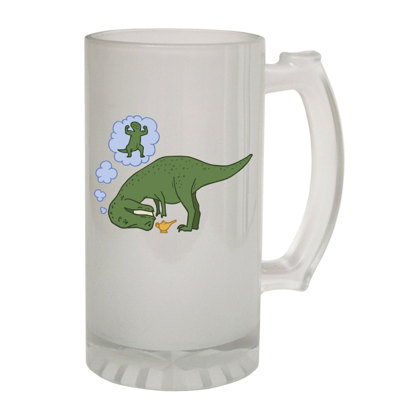 Dinosaur Wish Cute - Novelty Funny Frosted Stein - Gift Boxed