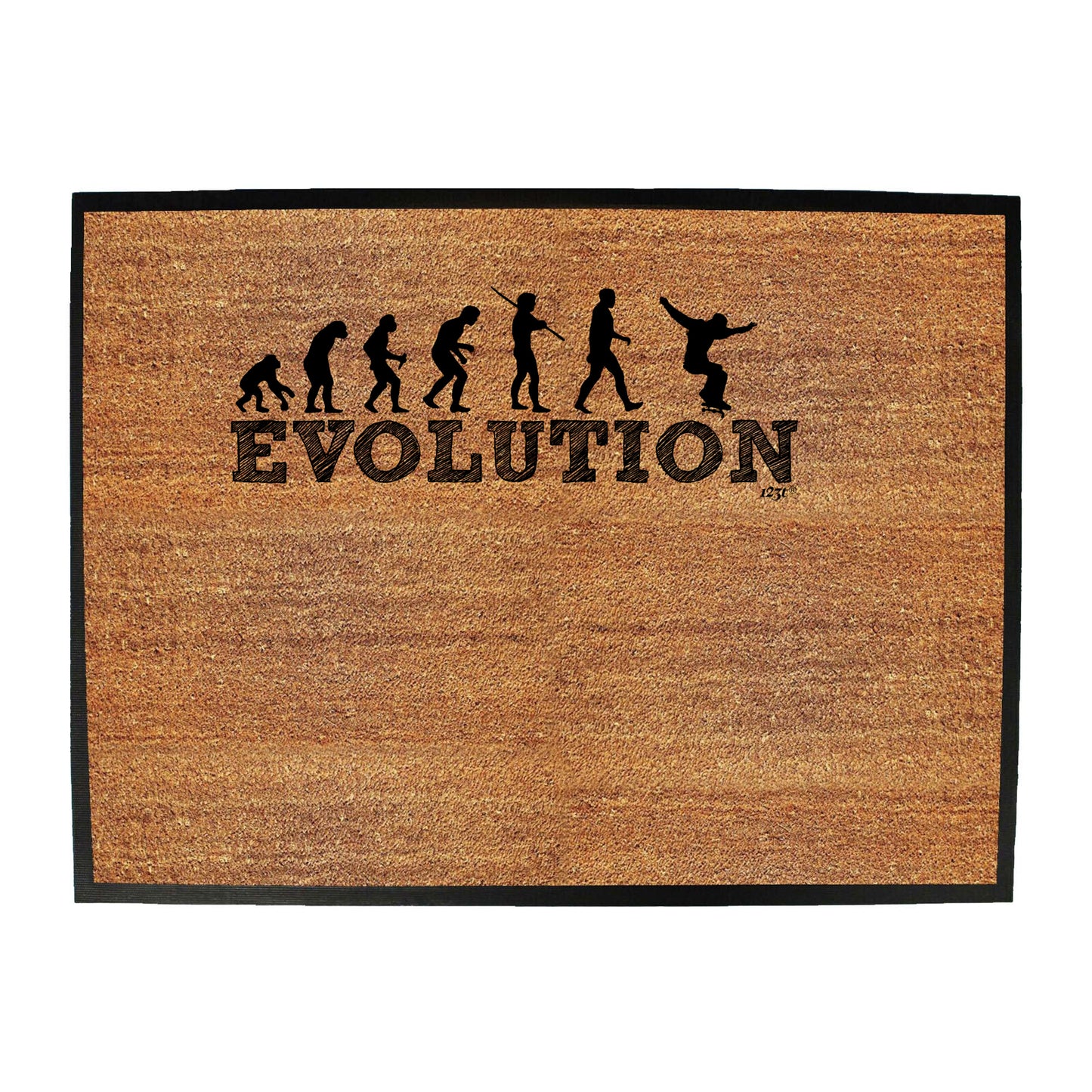 Evolution Skater - Funny Novelty Doormat