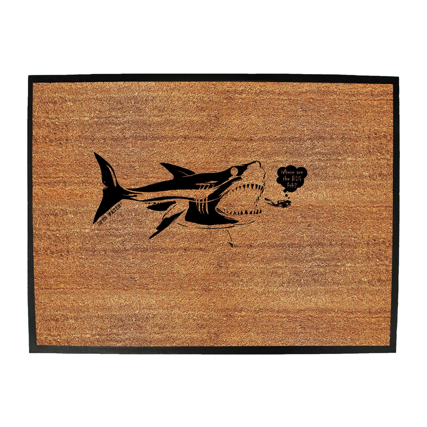 Ow Where Are The Big Fish - Funny Novelty Doormat