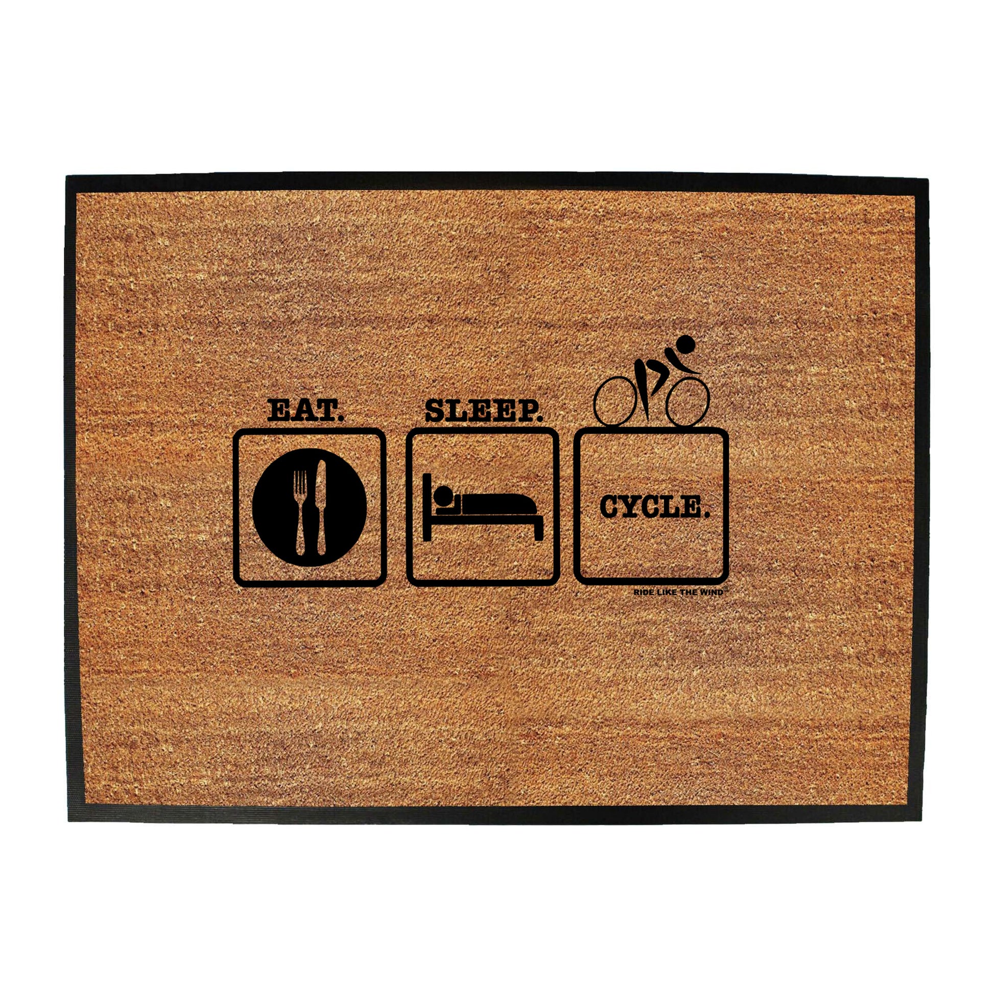 Rltw Eat Sleep Cycle - Funny Novelty Doormat