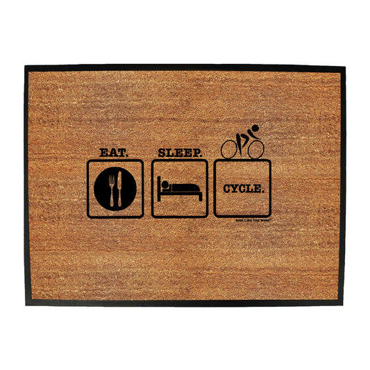 Rltw Eat Sleep Cycle - Funny Novelty Doormat