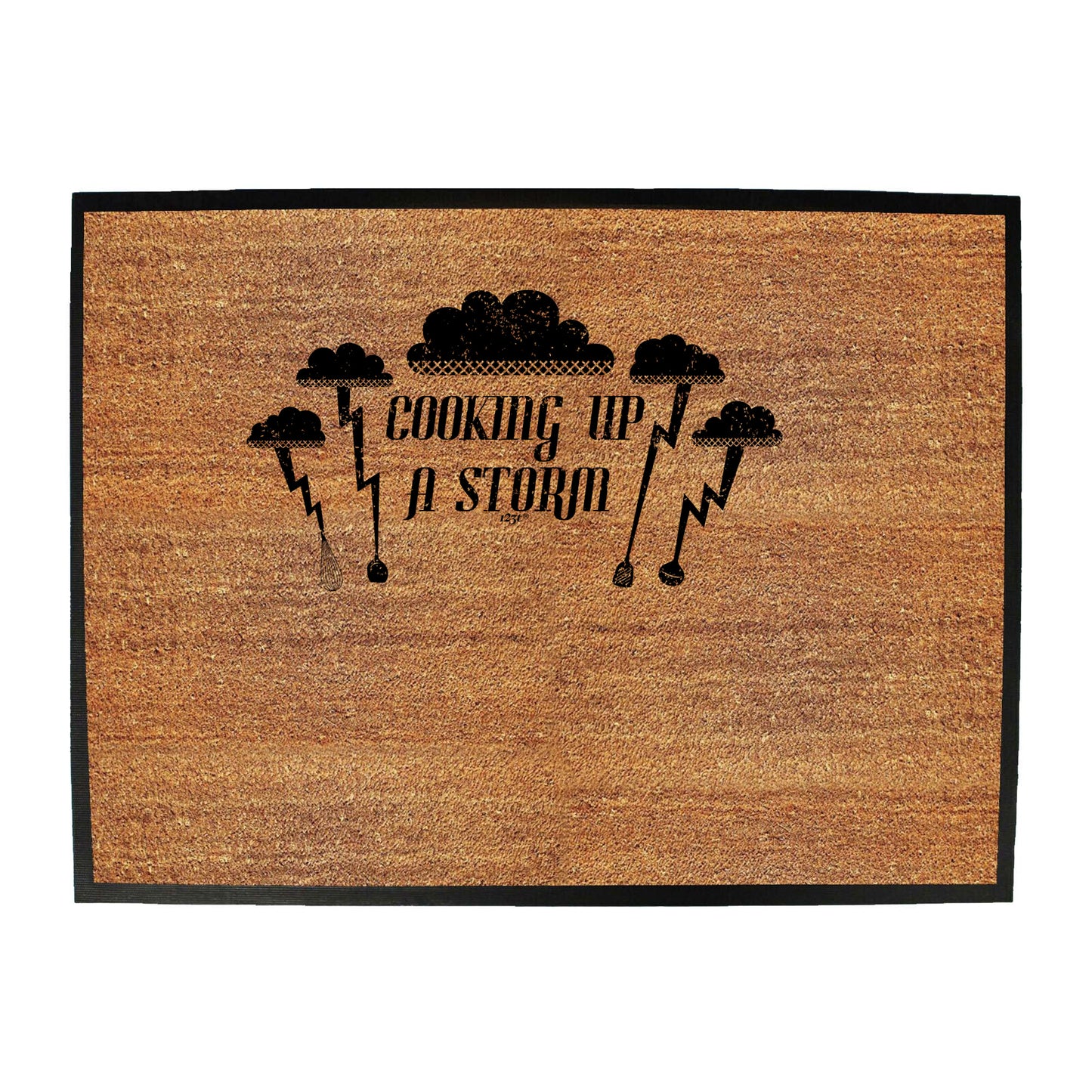 Cooking Up A Storm Kitchen Chef - Funny Novelty Doormat