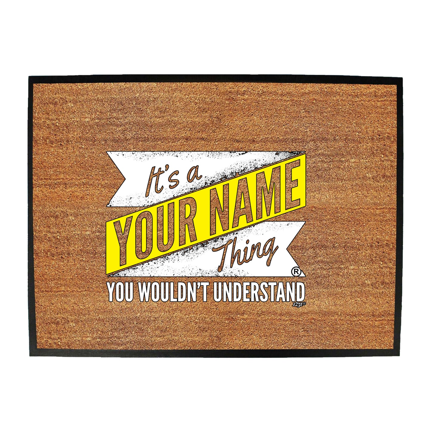 Your Name V2 Surname Thing - Funny Novelty Doormat