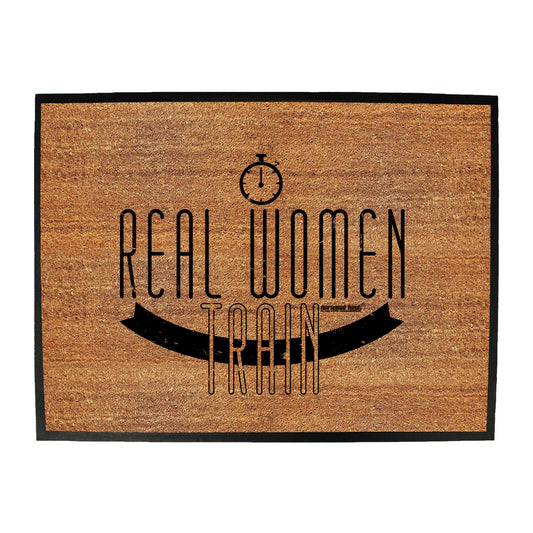 Pb Real Women Train - Funny Novelty Doormat