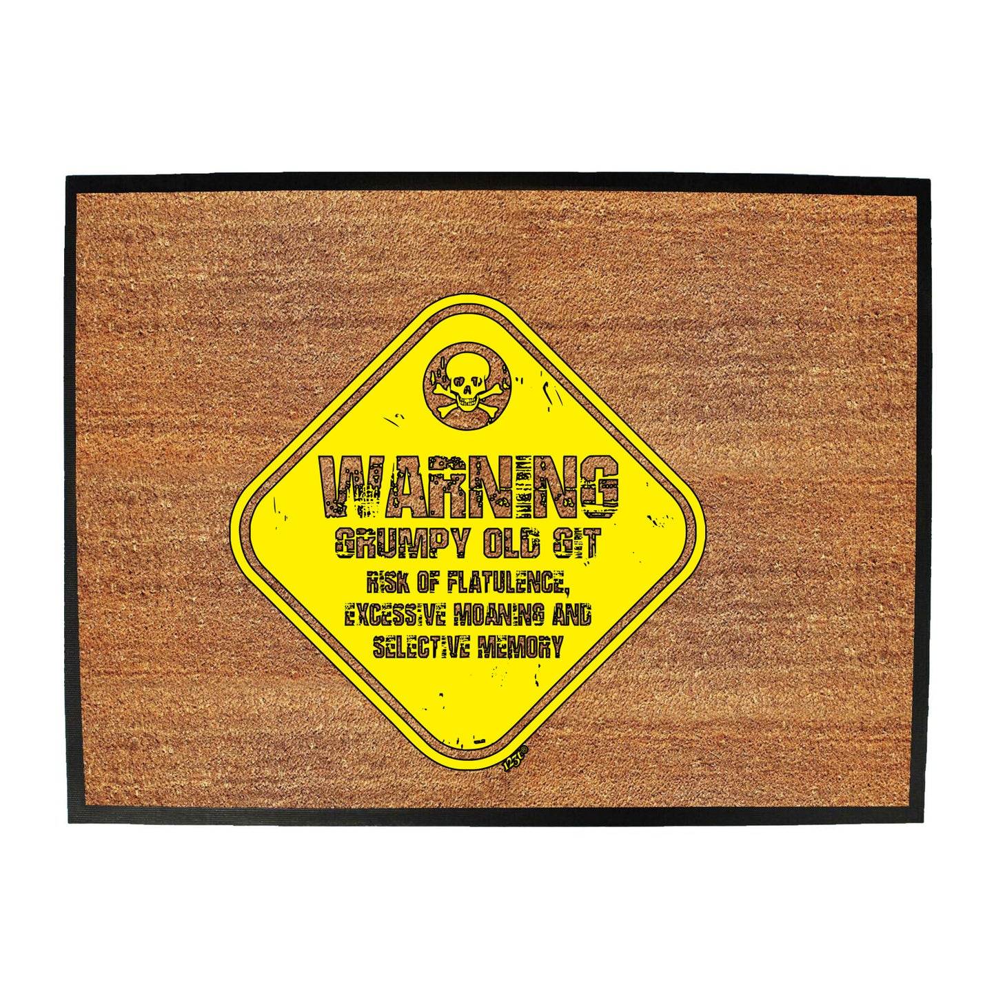 Warning Grumpy Old Git - Funny Novelty Doormat