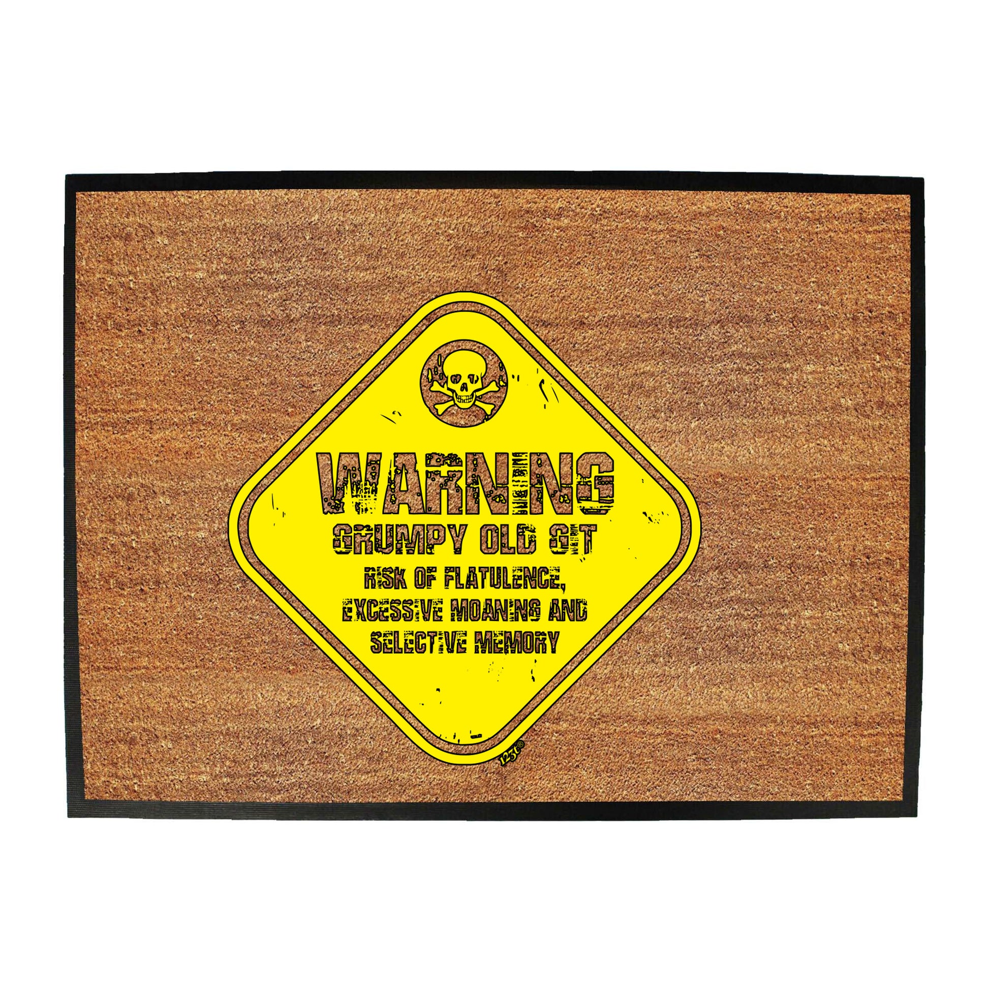 Warning Grumpy Old Git - Funny Novelty Doormat