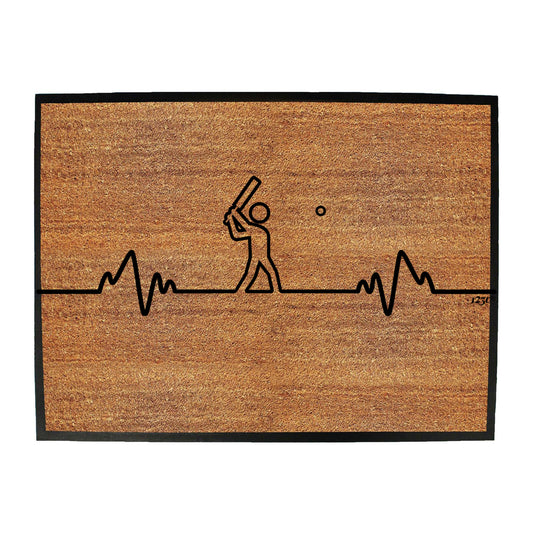 Cricket Pulse - Funny Novelty Doormat