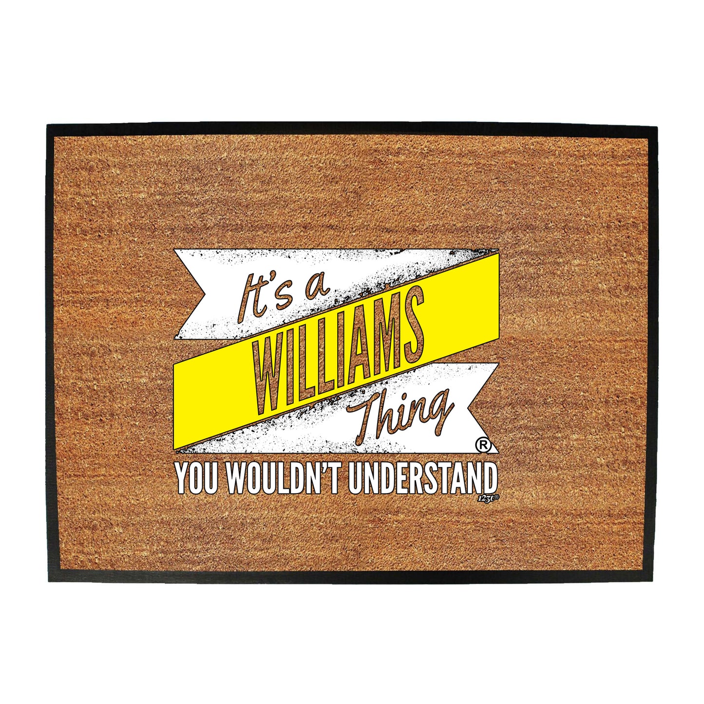 Williams V2 Surname Thing - Funny Novelty Doormat