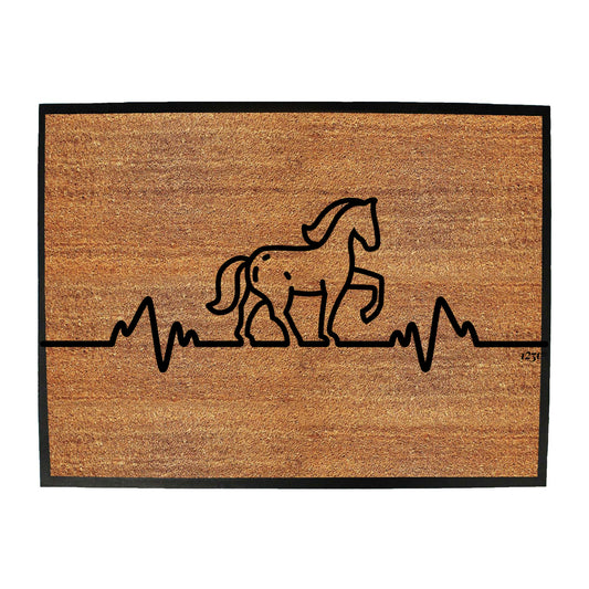 Horse Pulse - Funny Novelty Doormat