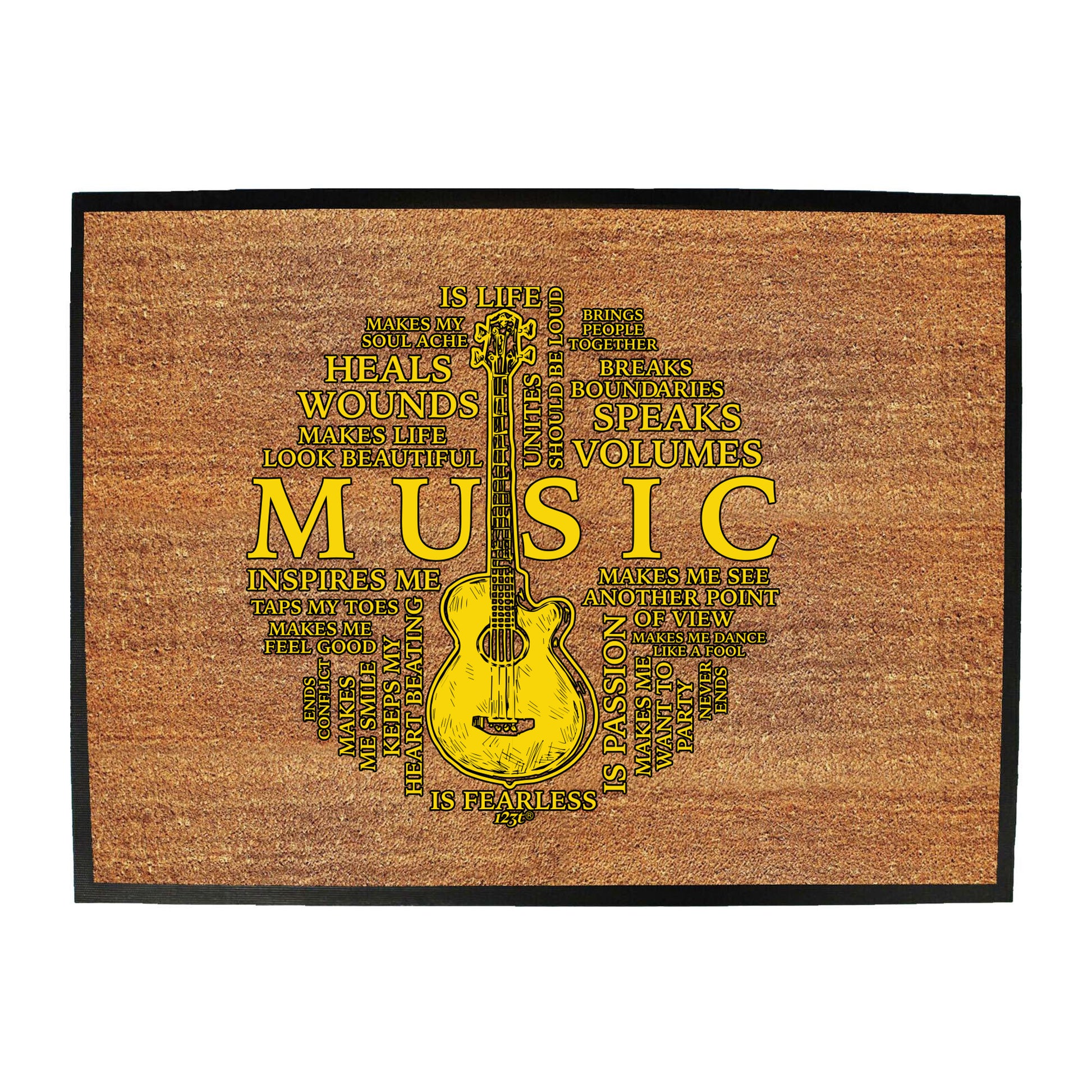 Music Meaning Music - Funny Novelty Doormat