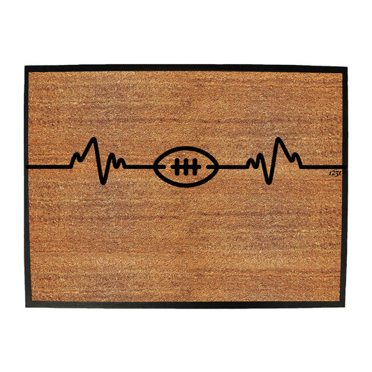 American Football Pulse - Funny Novelty Doormat