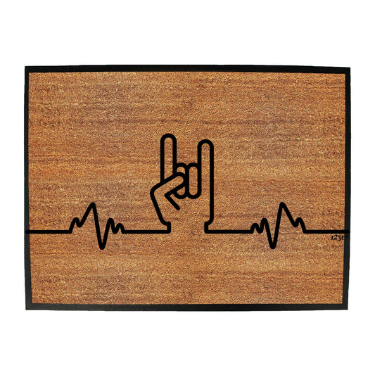 Rock Pulse Music - Funny Novelty Doormat