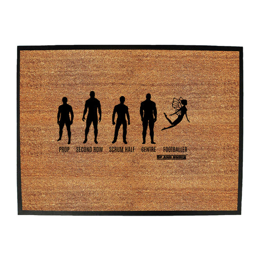 Uau Prop Second Row Footballer - Funny Novelty Doormat