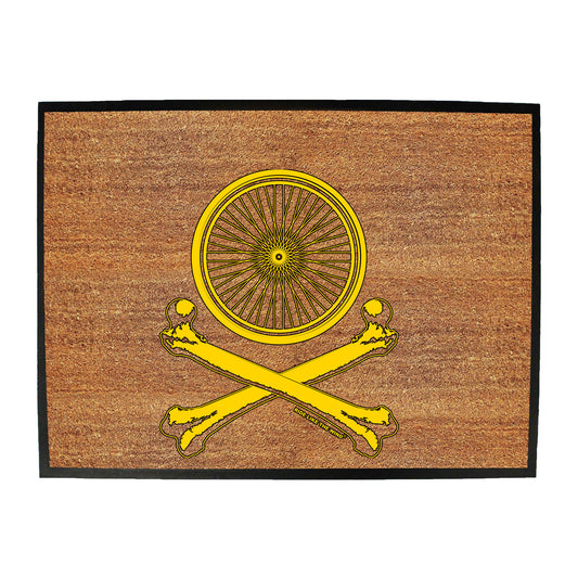 Rltw Wheel Crossbones - Funny Novelty Doormat