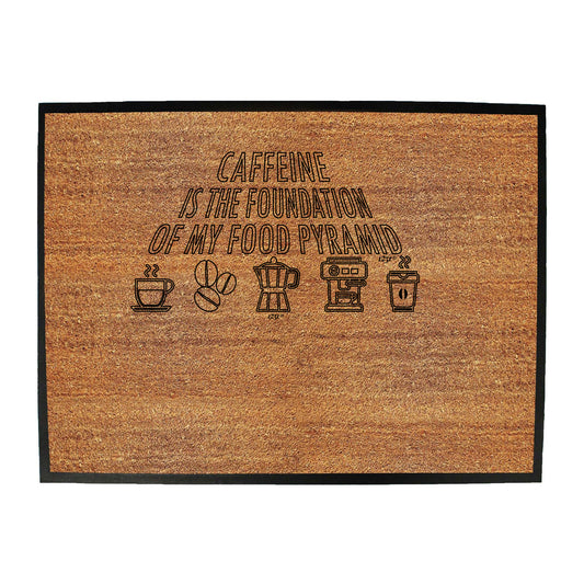 Caffeine Is The Foundation - Funny Novelty Doormat