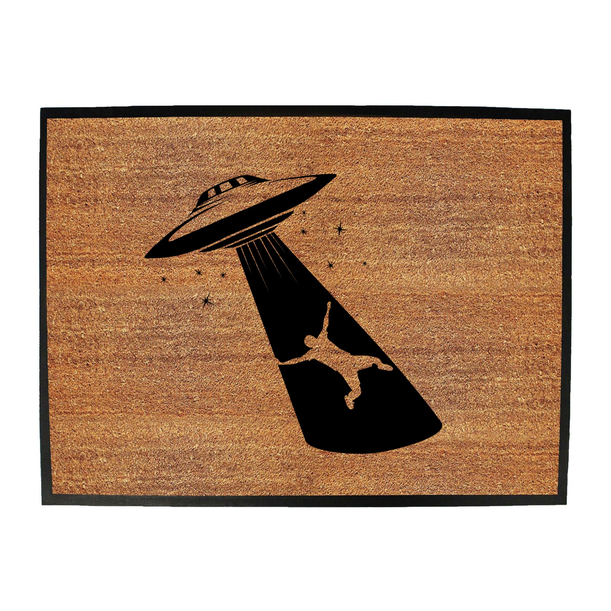 Ufo Abduction White - Funny Novelty Doormat