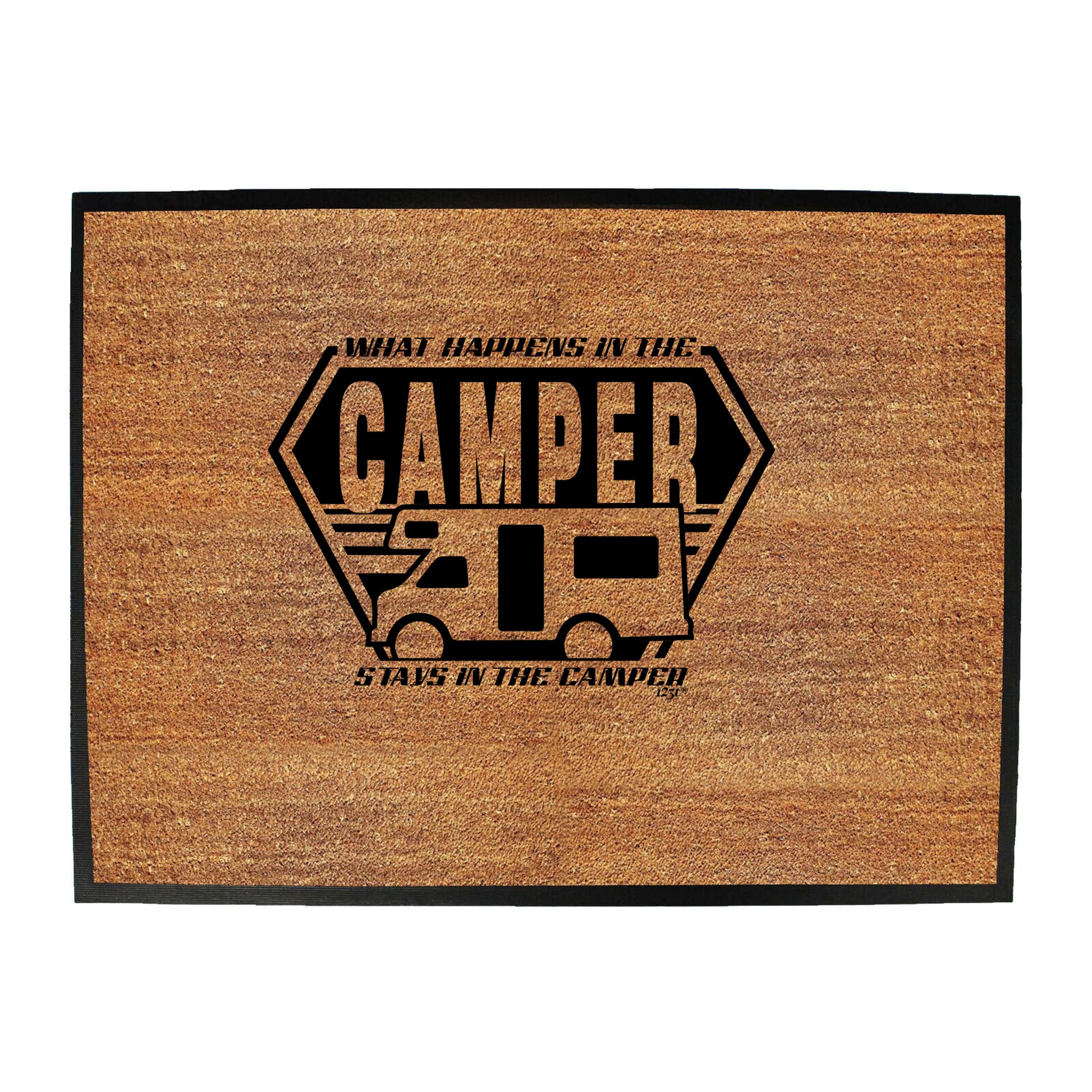 What Happens In The Camper Stays In The Camper - Funny Novelty Doormat