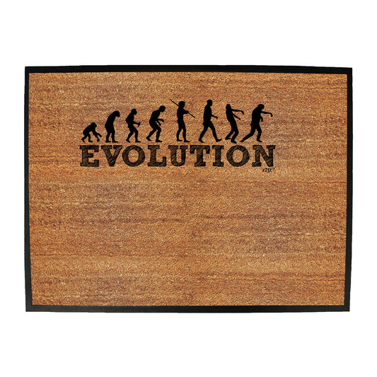 Evolution Zombies - Funny Novelty Doormat