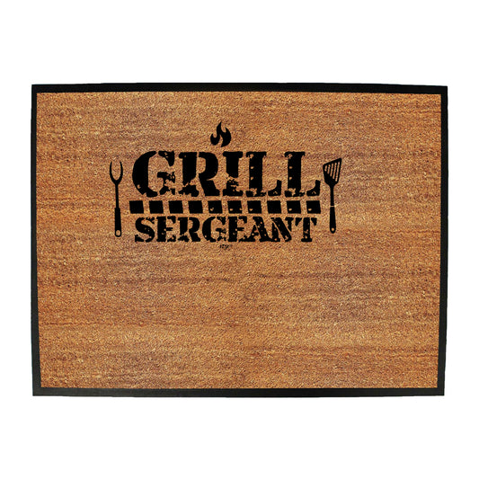 Grill Sergant Bbq Barbeque Cooking - Funny Novelty Doormat